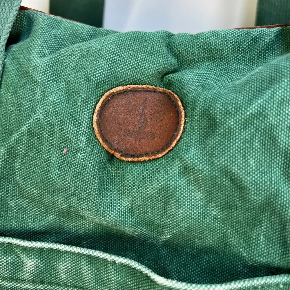 Vintage J.Crew Green Canvas Duffle Bag
